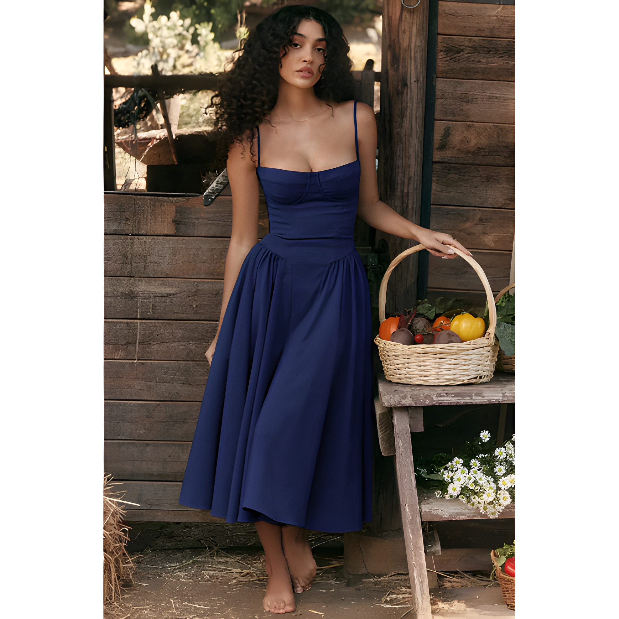 Women's Sleeveless Midi Dress | Summer