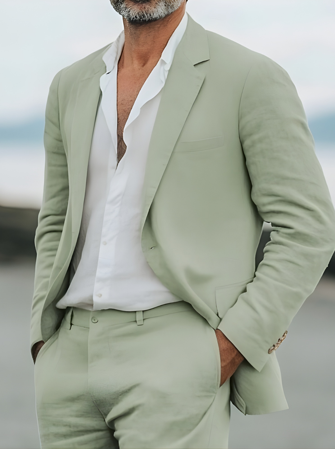 Men’s Summer Harbor Relaxed Suit Set | Coastal Tailoring