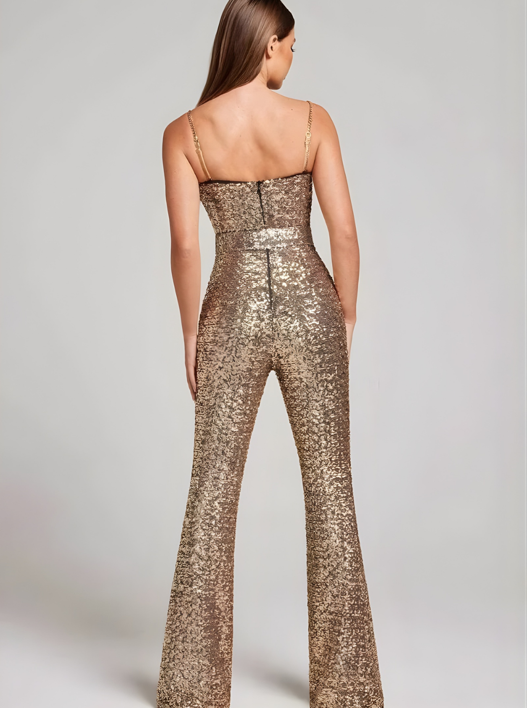 Women’s Summer Metzli Strapless Glitter Jumpsuit | Clean Sculpted Silhouette