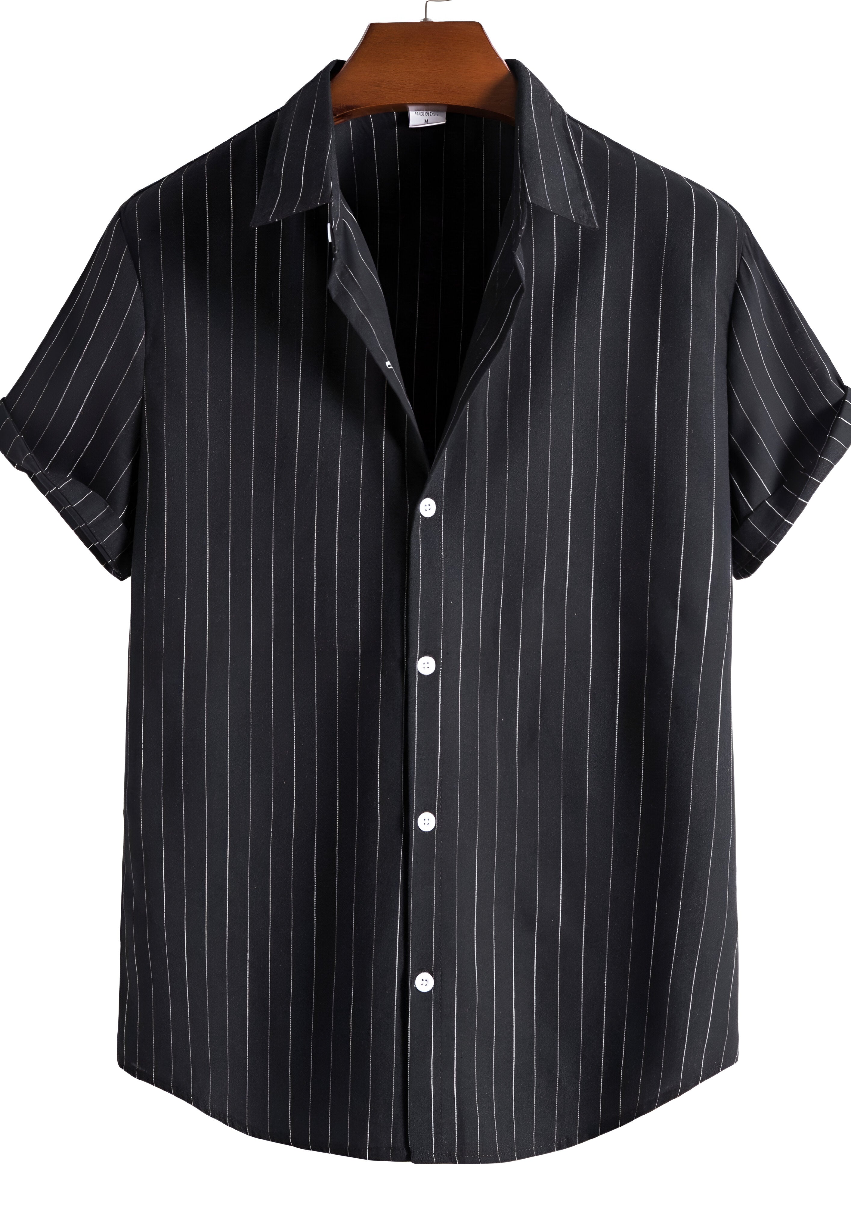 Striped Short Sleeve Shirt | Men's Collar Top