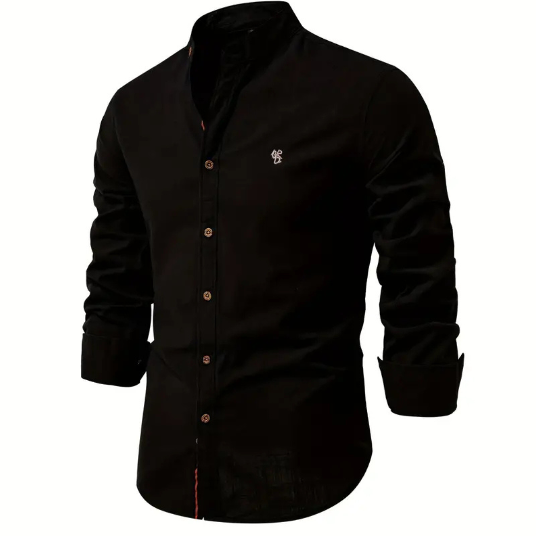 Leon | Men’s Summer Collar Button-Down Shirt | Long Sleeve