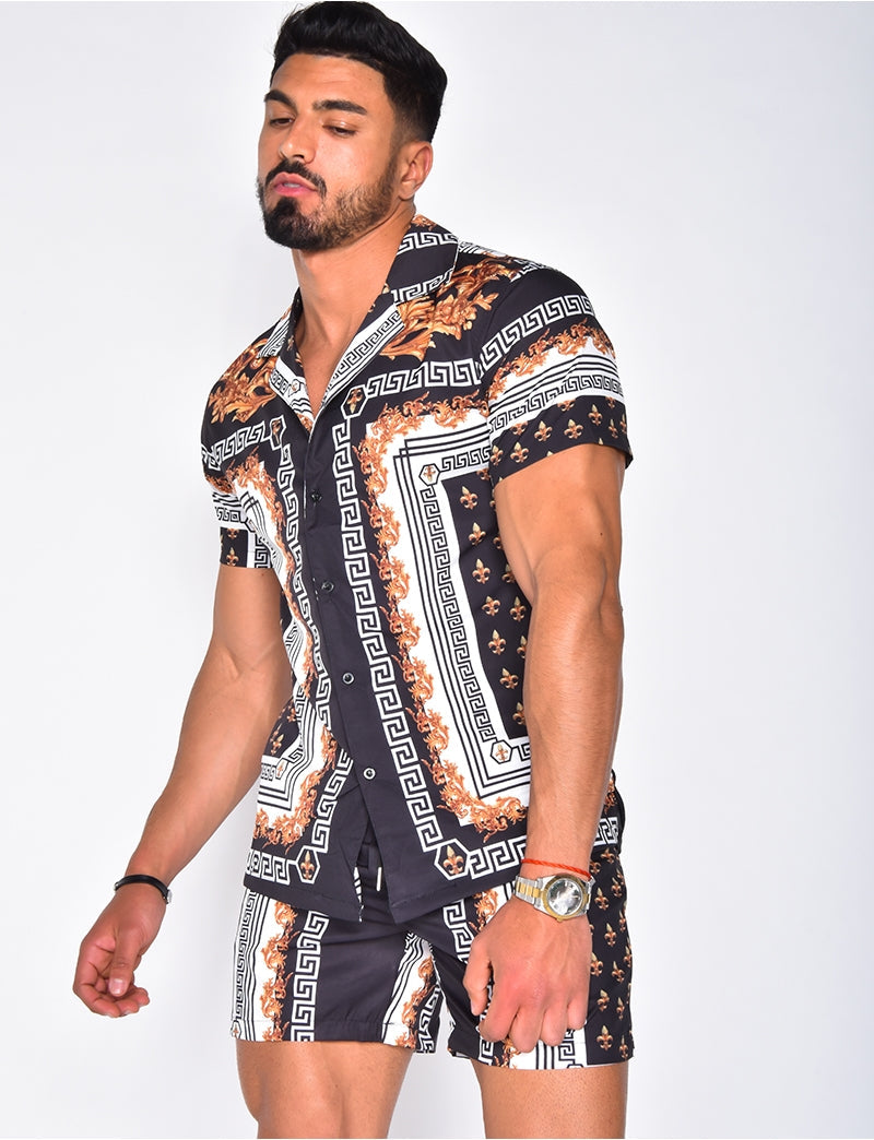 Men's Shirt & Shorts Set Two Piece | Summer