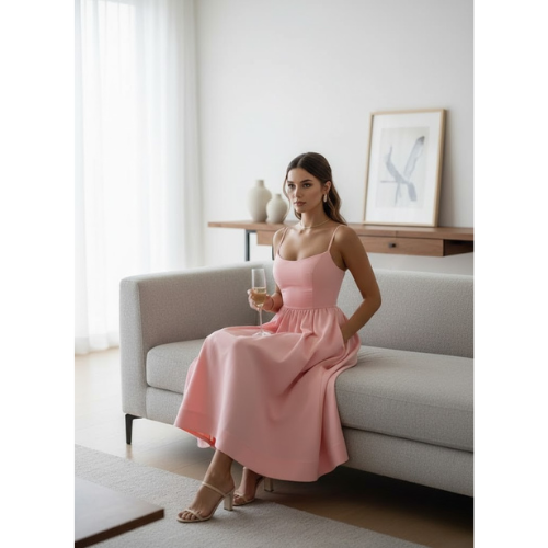 Women's Timeless Summer Flare Dress l Midi