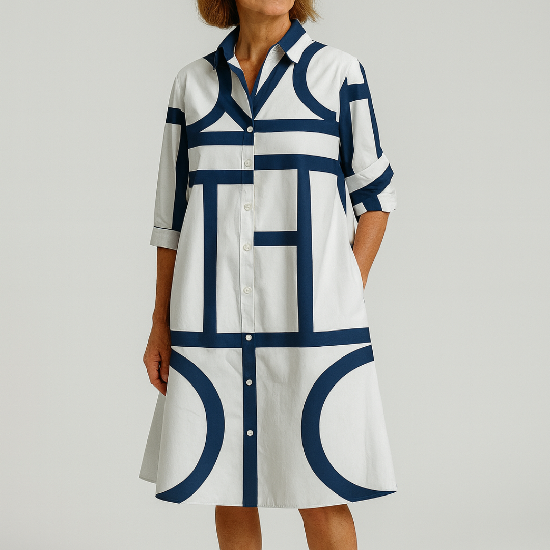 Noelle | Women’s Summer Geometric Dress | Maxi