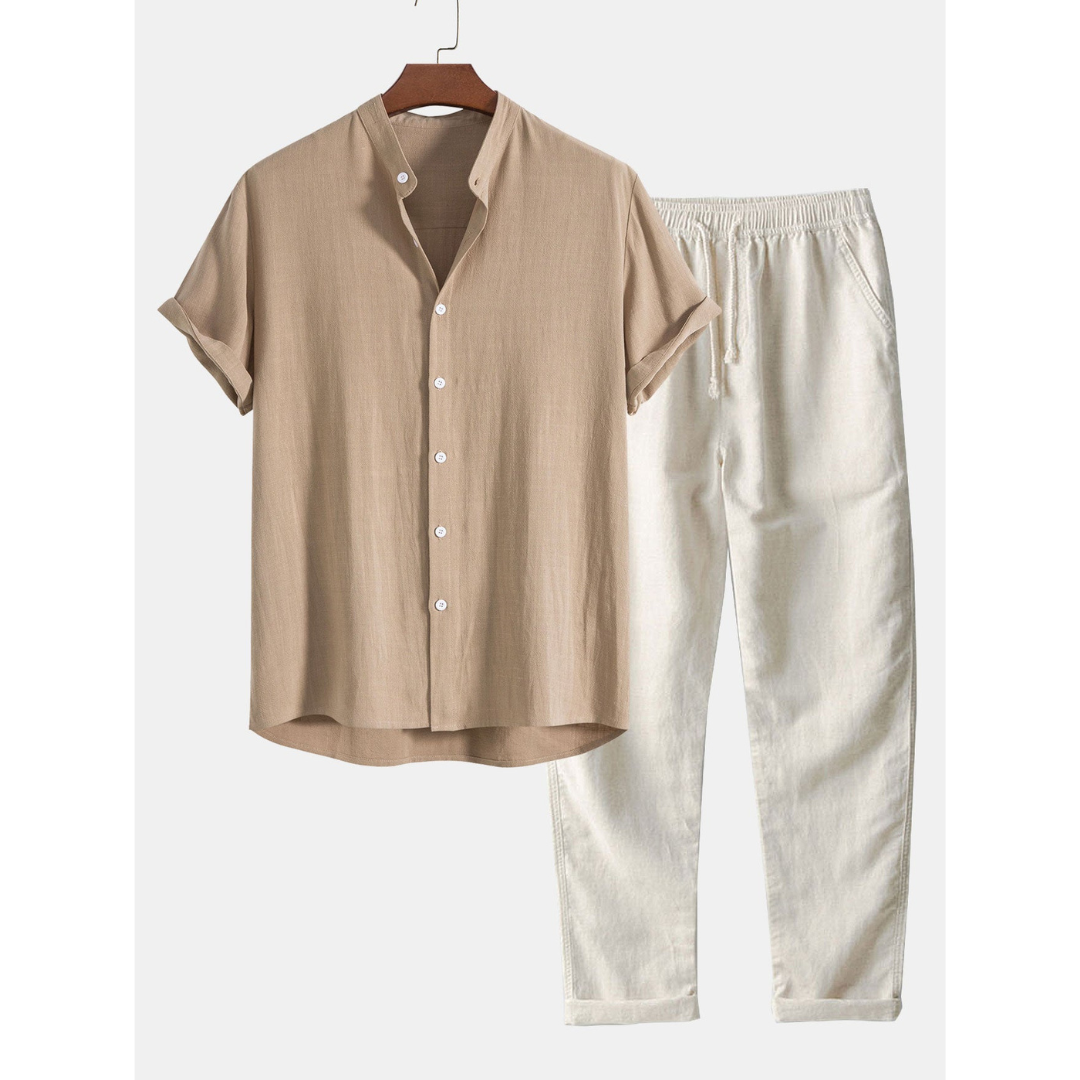 Elio | Men’s Casual Shirt & Trouser Set | Two-Piece