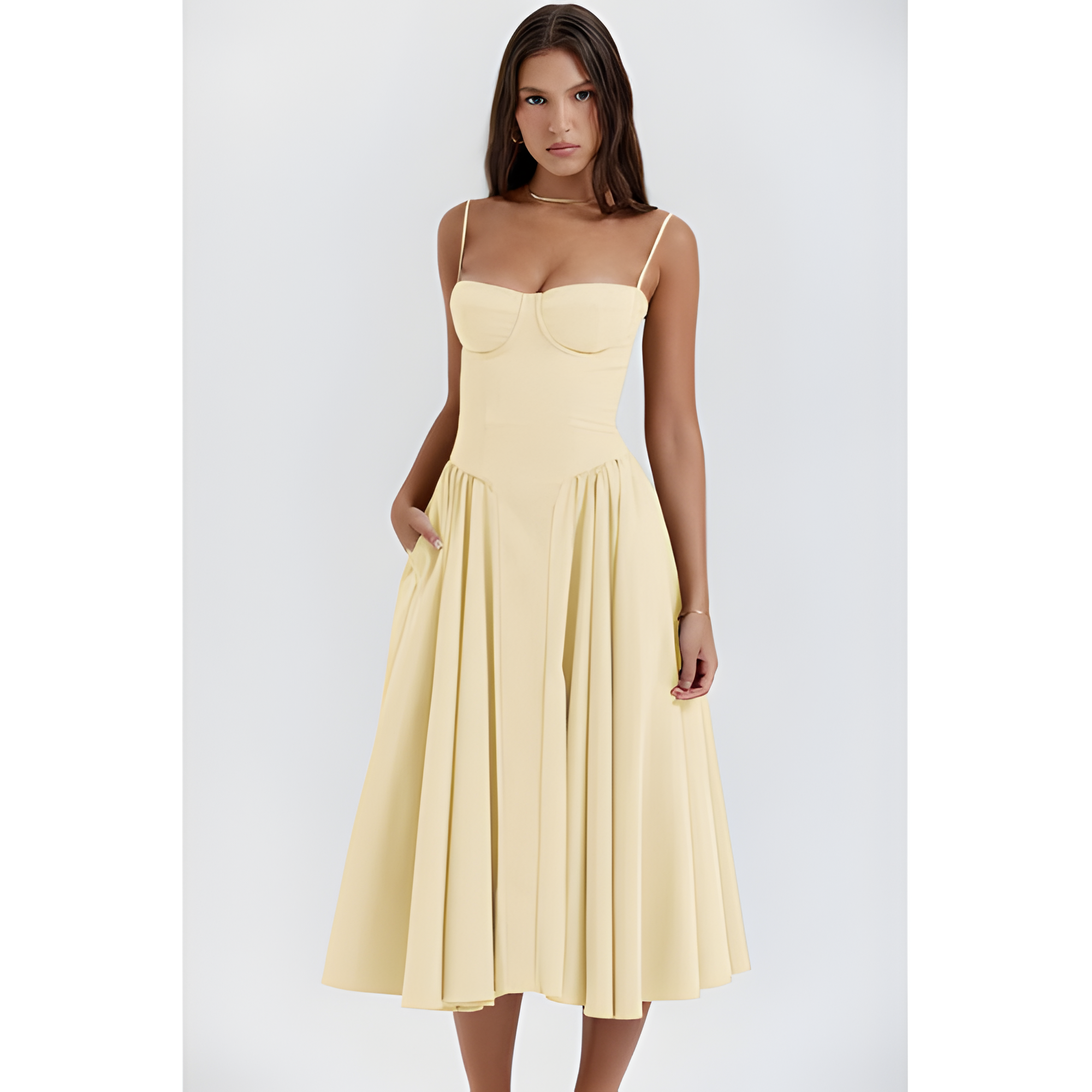 Women's Sleeveless Midi Dress | Summer