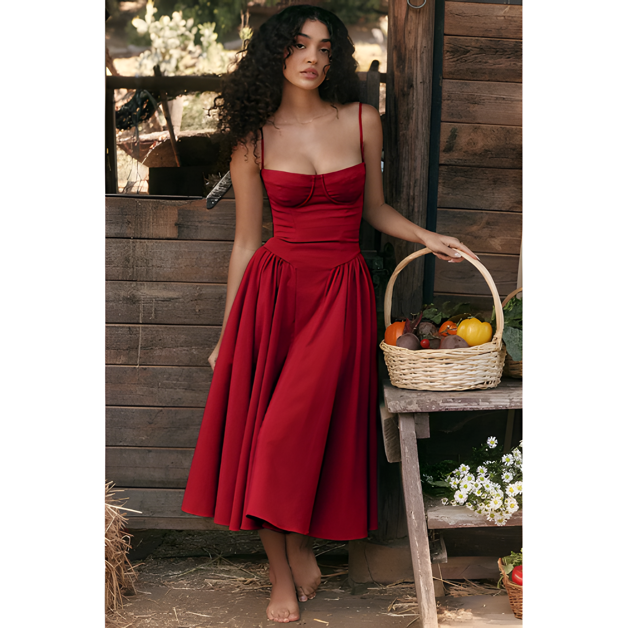 Women's Sleeveless Midi Dress | Summer