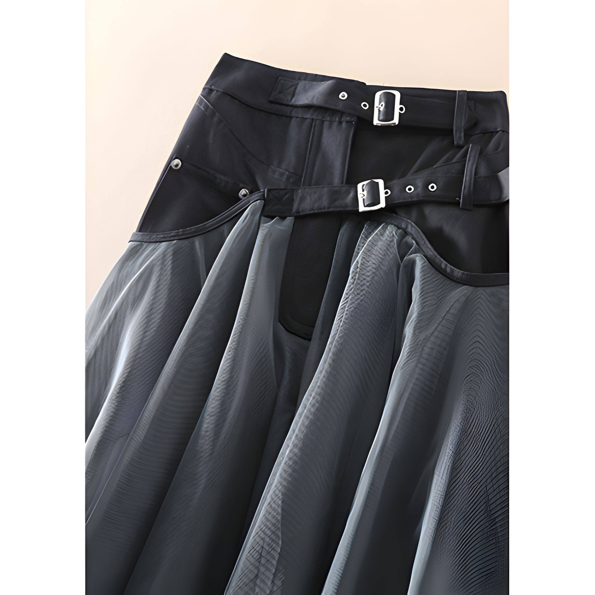 Women's High-Waisted Layered Long Skirt | Winter