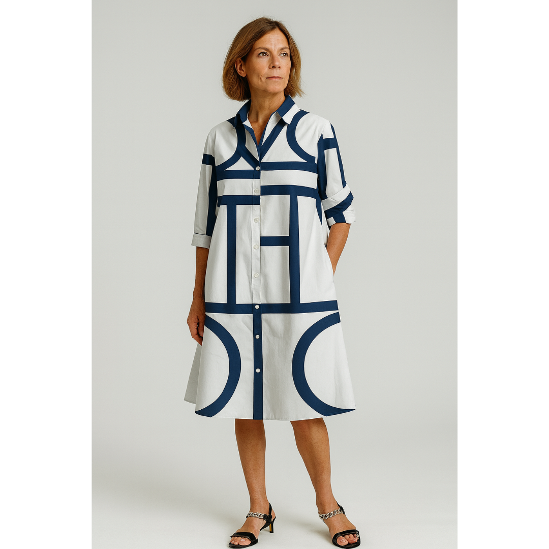 Noelle | Women’s Summer Geometric Dress | Maxi