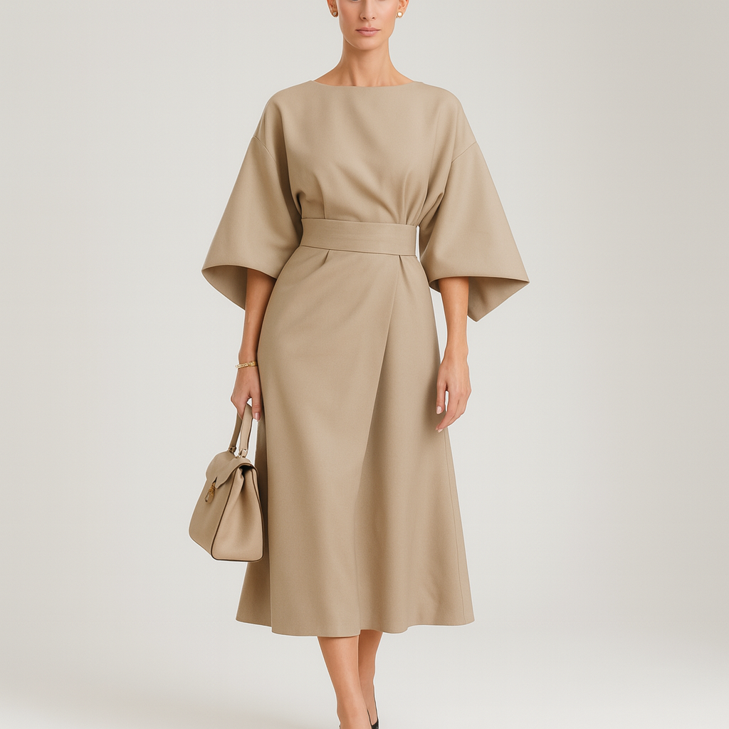 Women's Belted Wrap Dress | Maxi