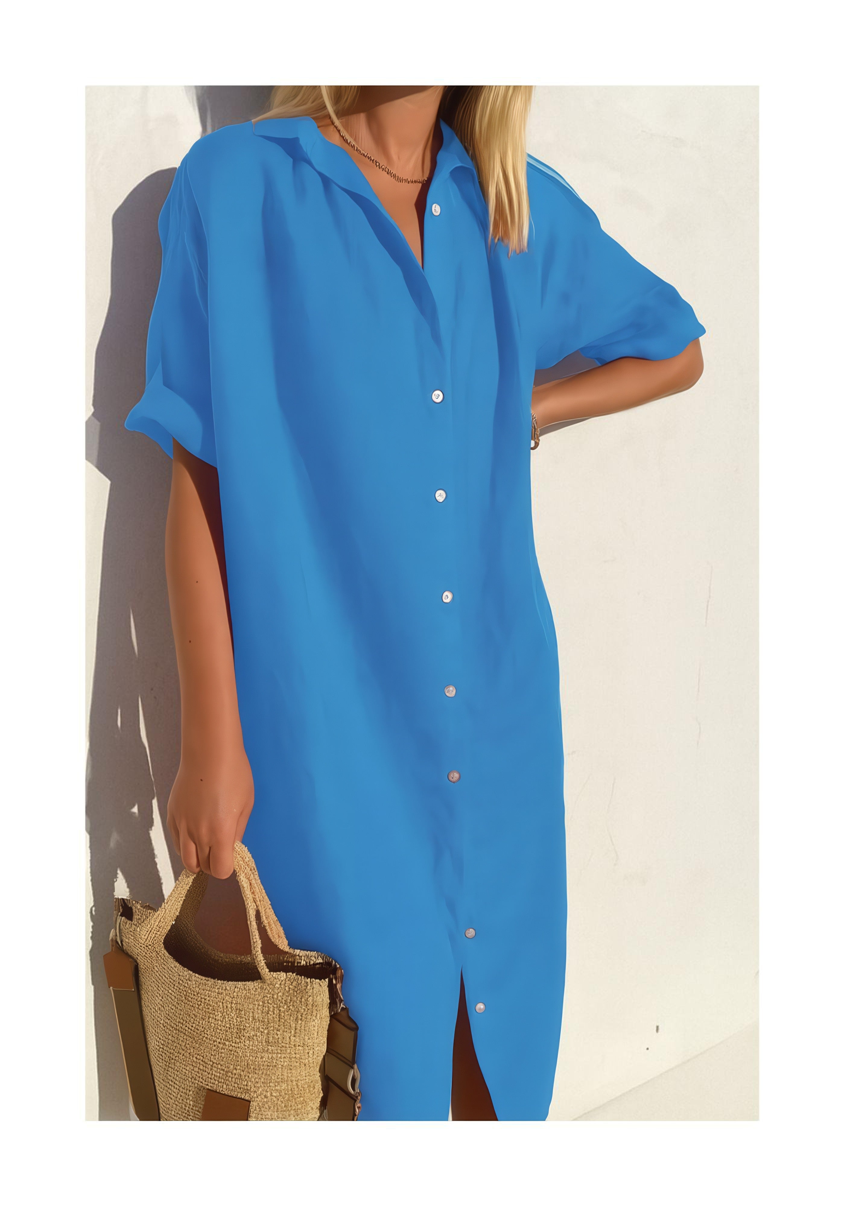 Women’s Summer Shirt Dress | Midi