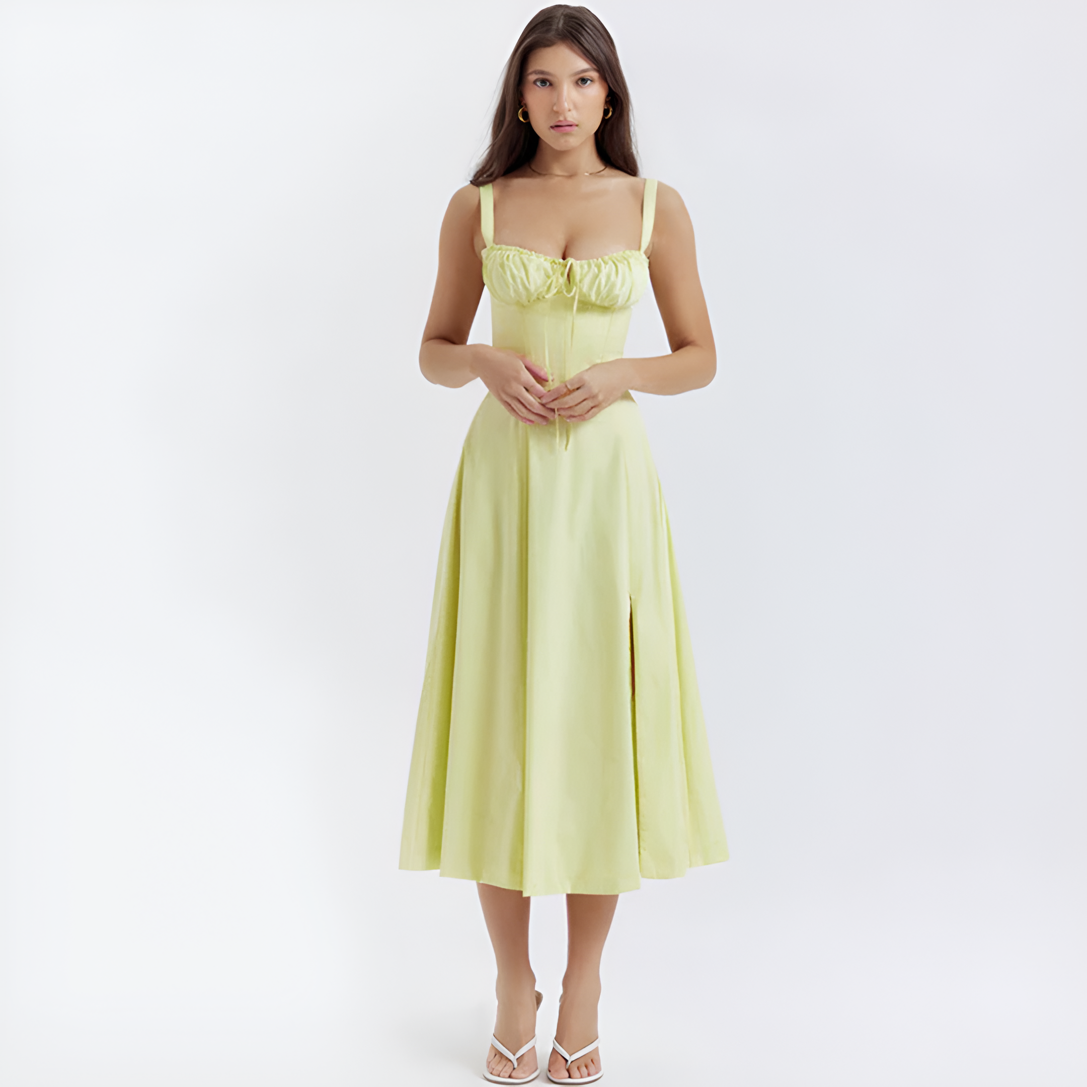 Women's Floral Strap Summer Dress | Midi