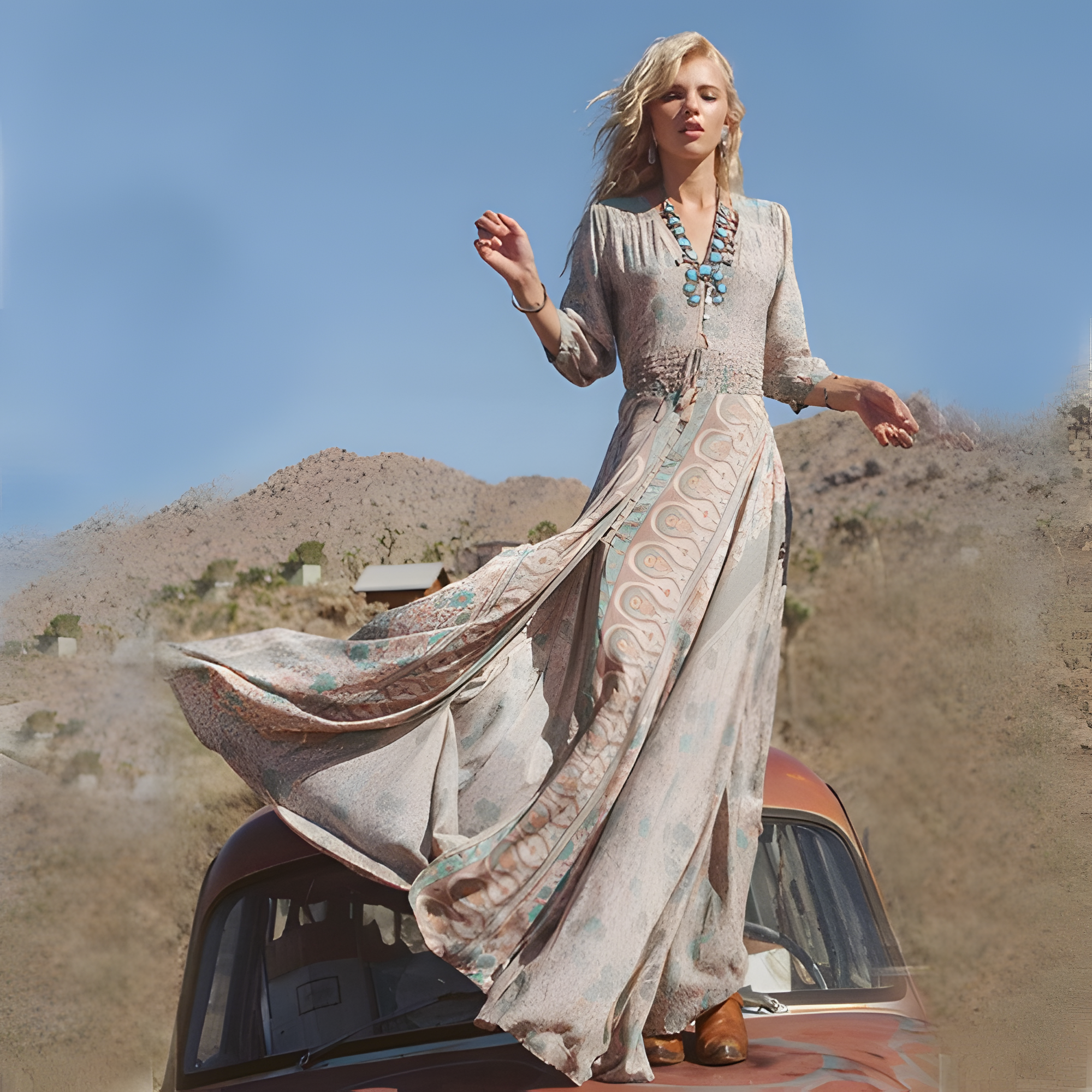 Women's Summer Boho Maxi Dress | Summer