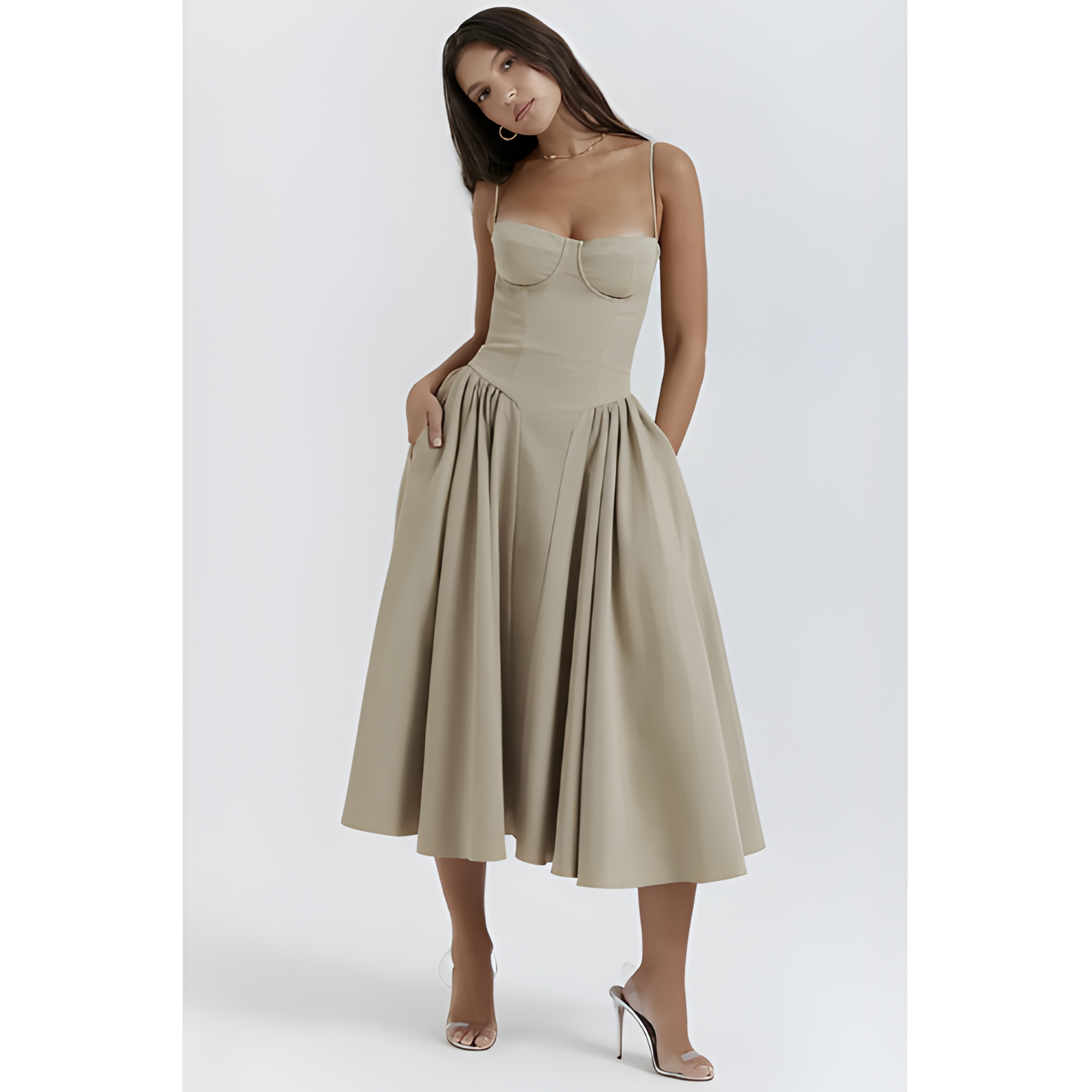 Women's Sleeveless Midi Dress | Summer