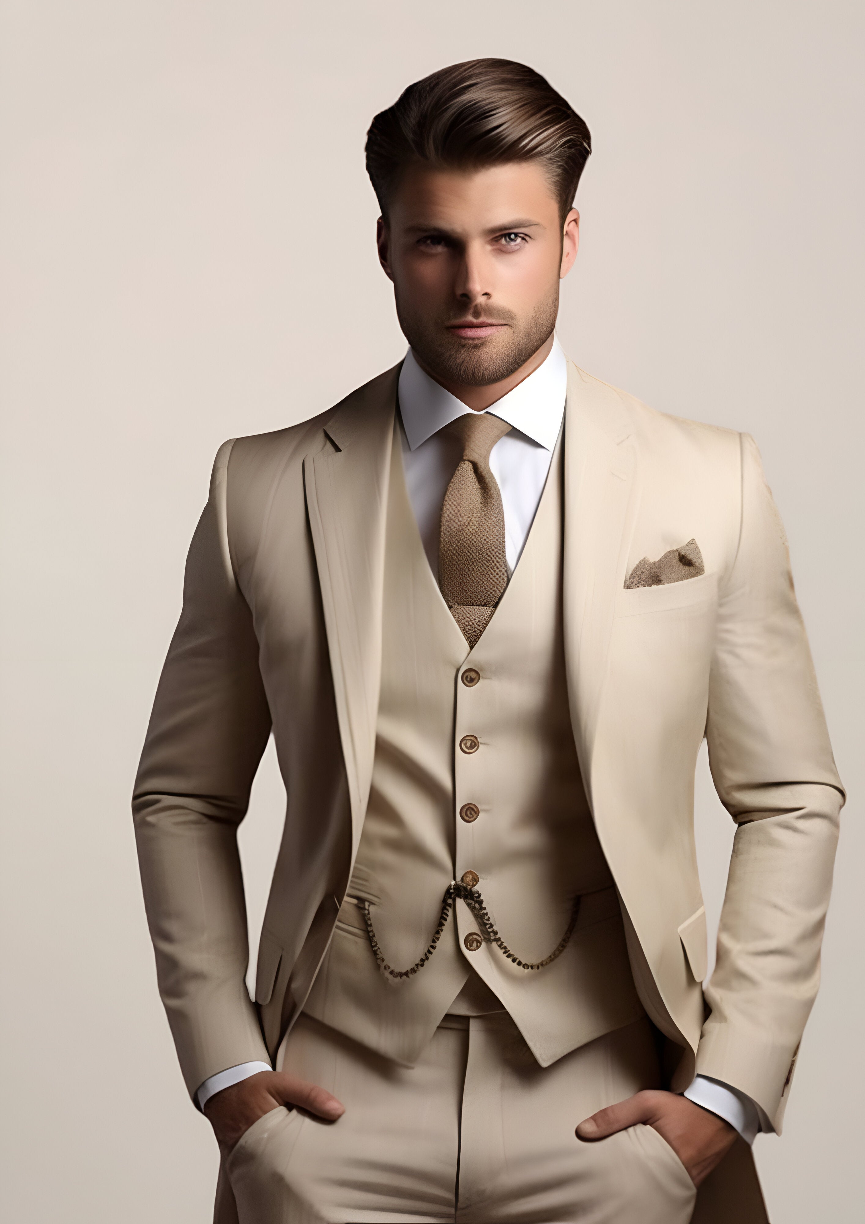 Men’s Slim Fit Suit | 3-Piece Wedding Tuxedo