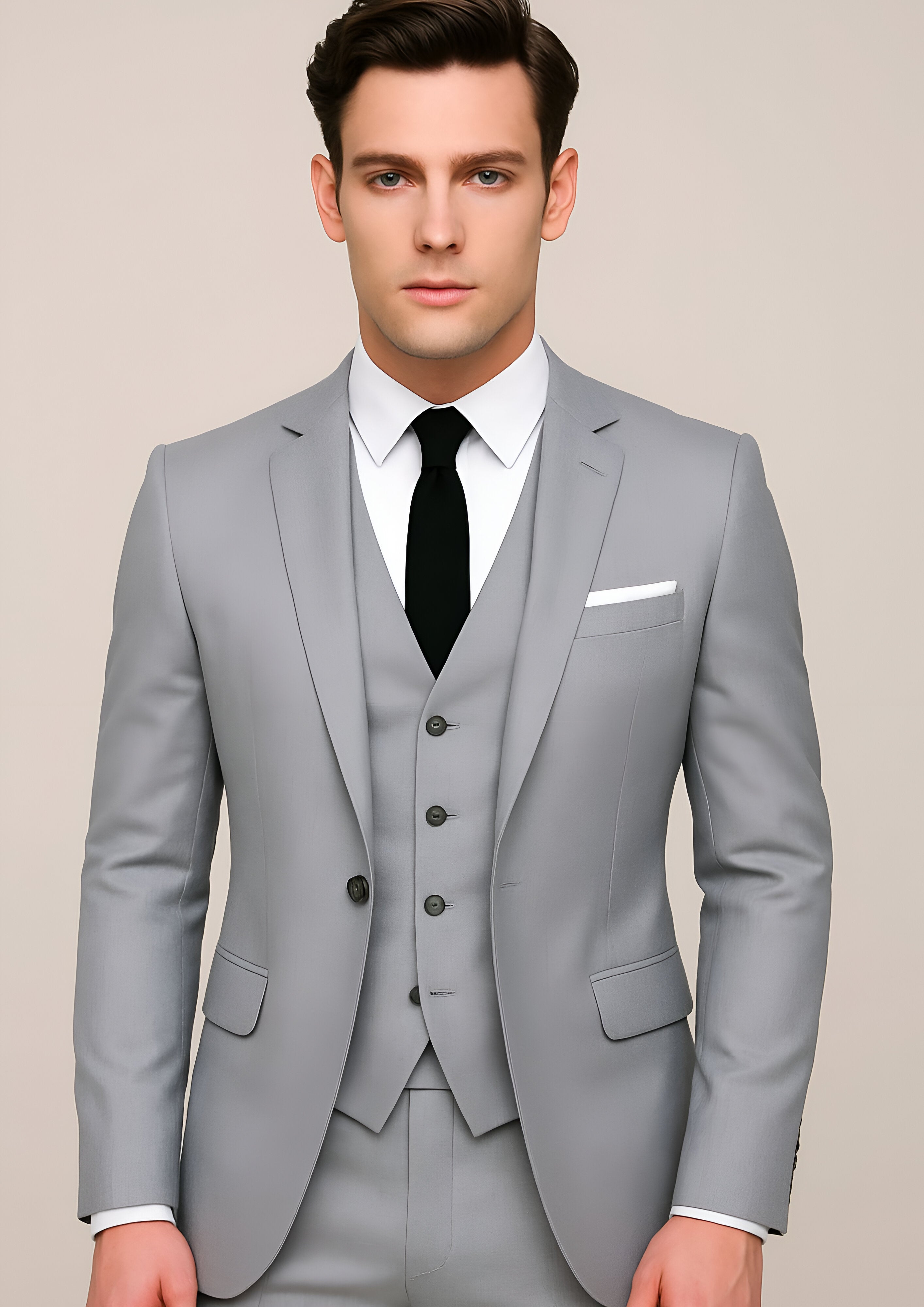 Men's Formal Slim Fit Suit | 3-Piece Set