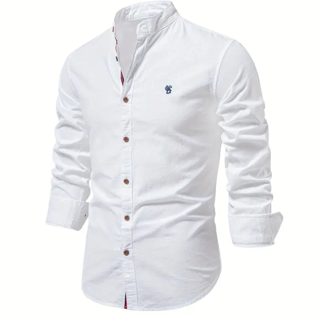 Leon | Men’s Summer Collar Button-Down Shirt | Long Sleeve