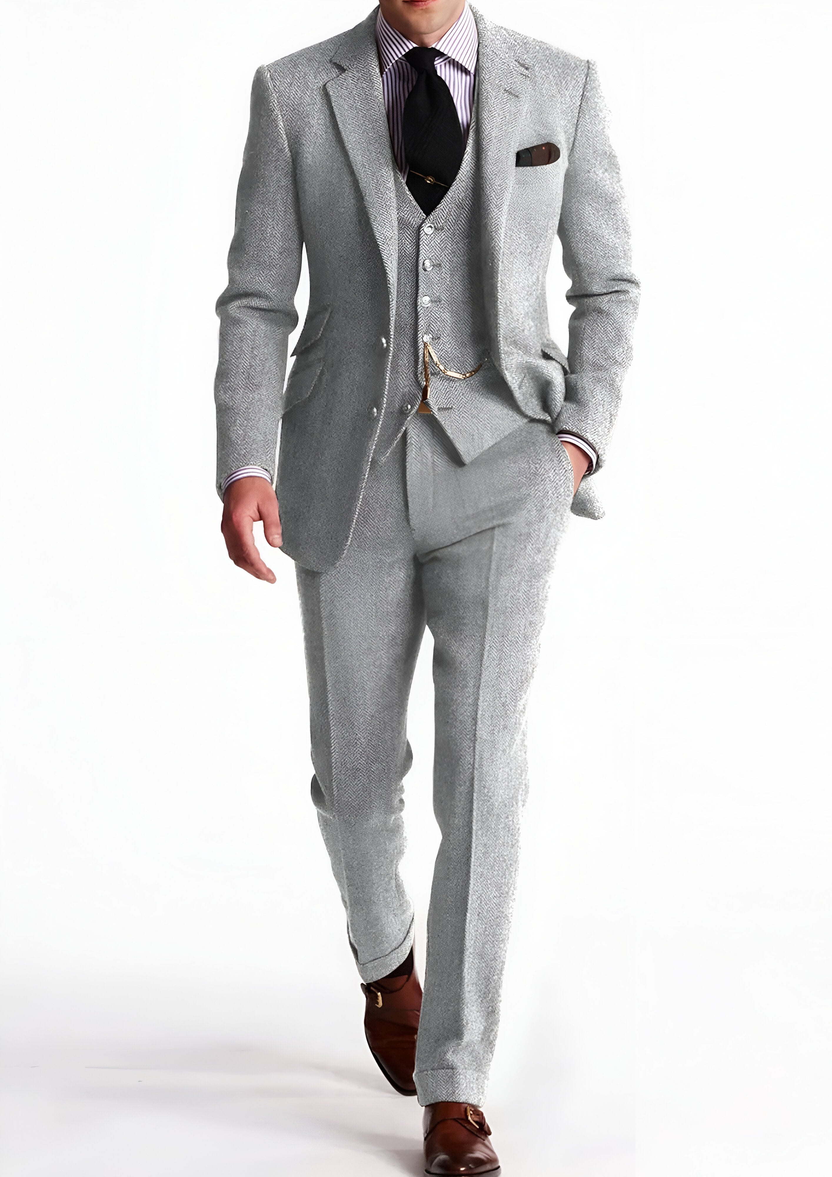 Men’s Three-Piece Tuxedo | Formal Events Suit Set