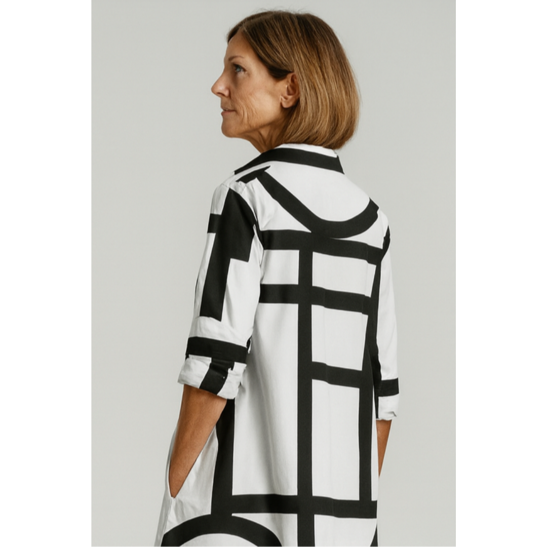 Noelle | Women’s Summer Geometric Dress | Maxi