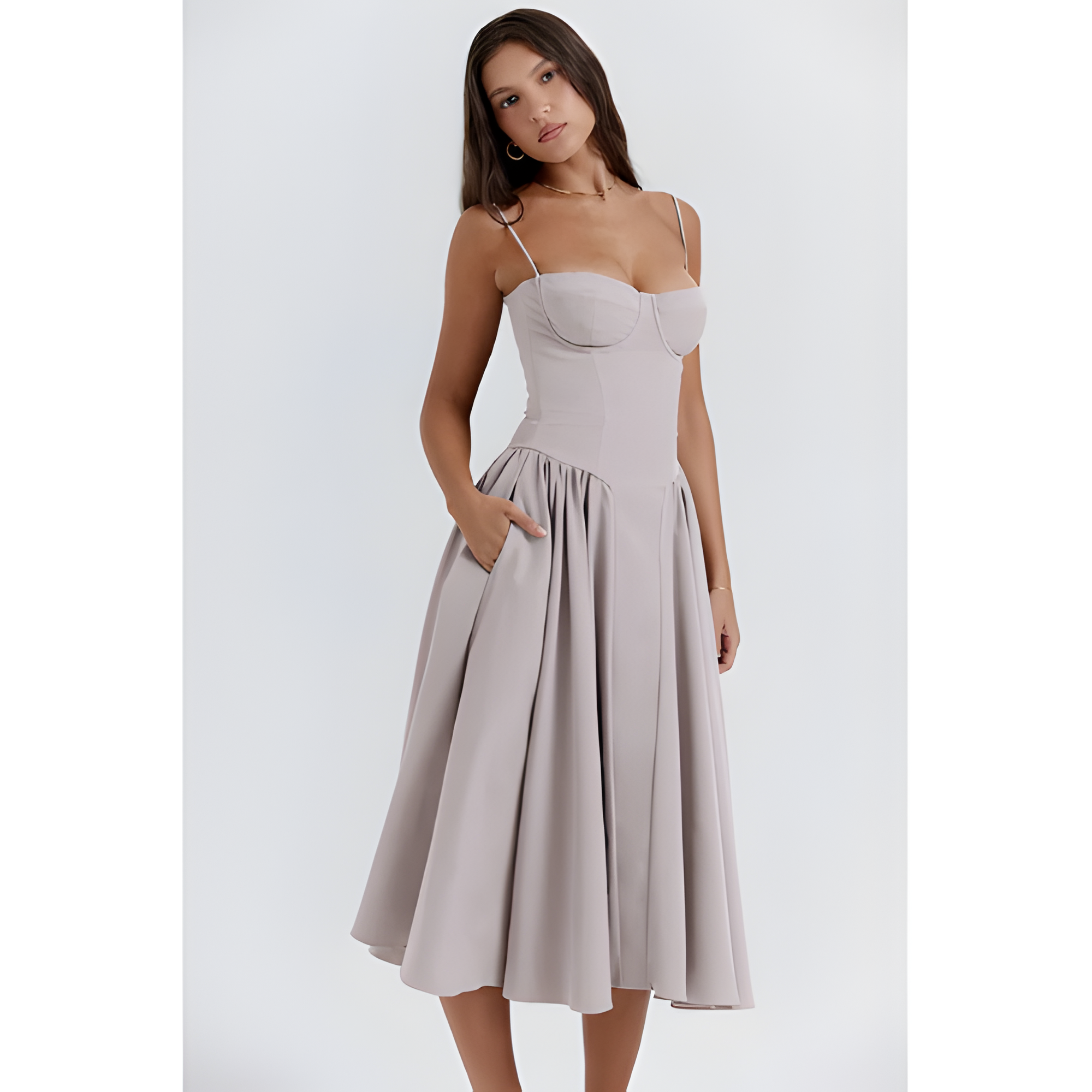 Women's Sleeveless Midi Dress | Summer