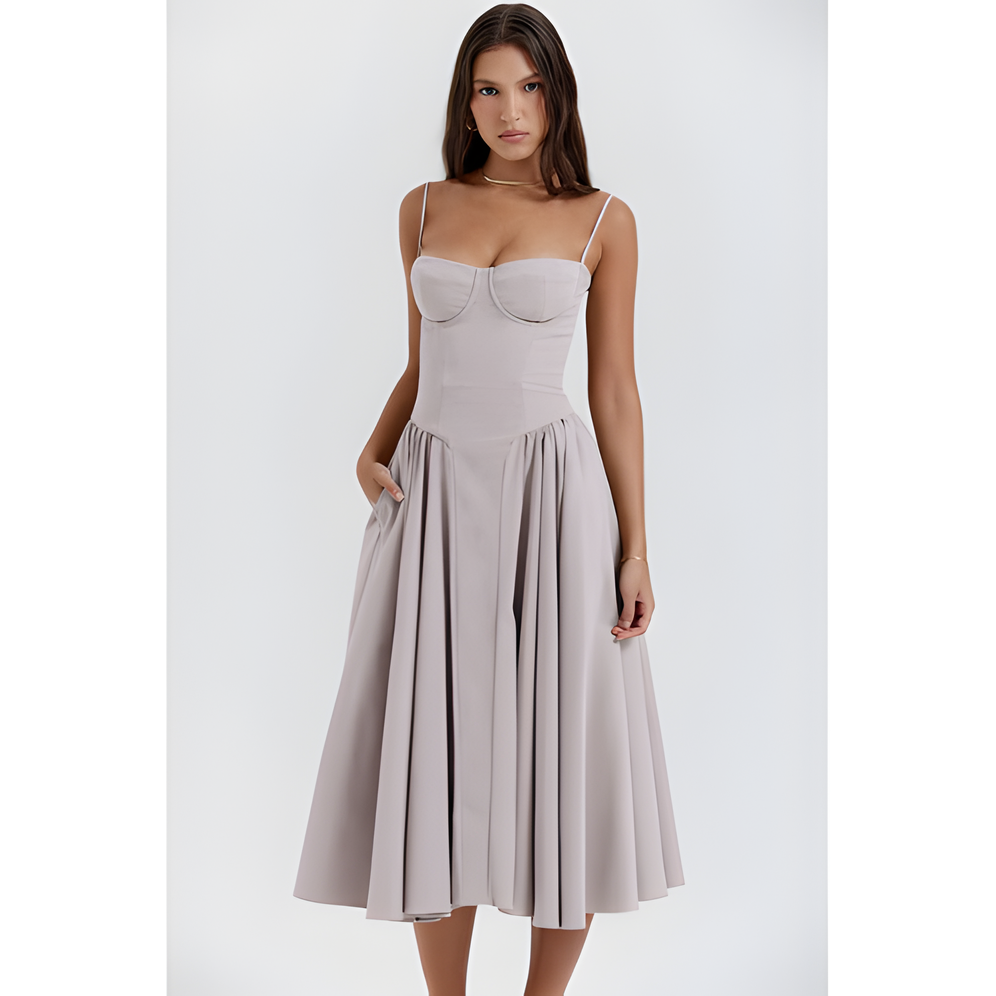 Women's Sleeveless Midi Dress | Summer