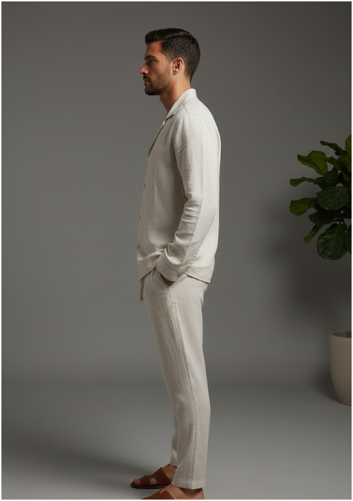 Men's Linen 2 Piece Set | Summer