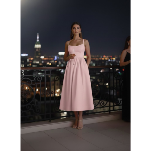 Women's Timeless Summer Flare Dress l Midi