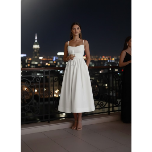 Women's Timeless Summer Flare Dress l Midi