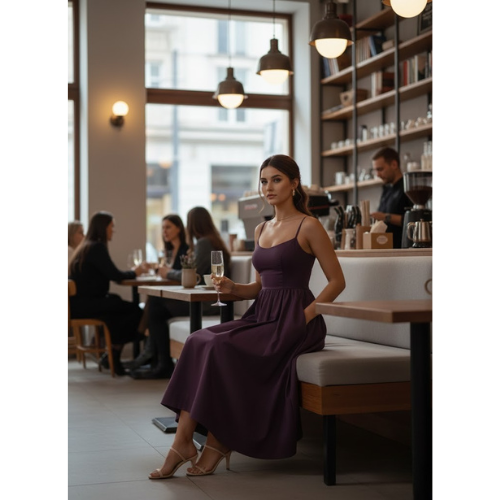 Women's Timeless Summer Flare Dress l Midi